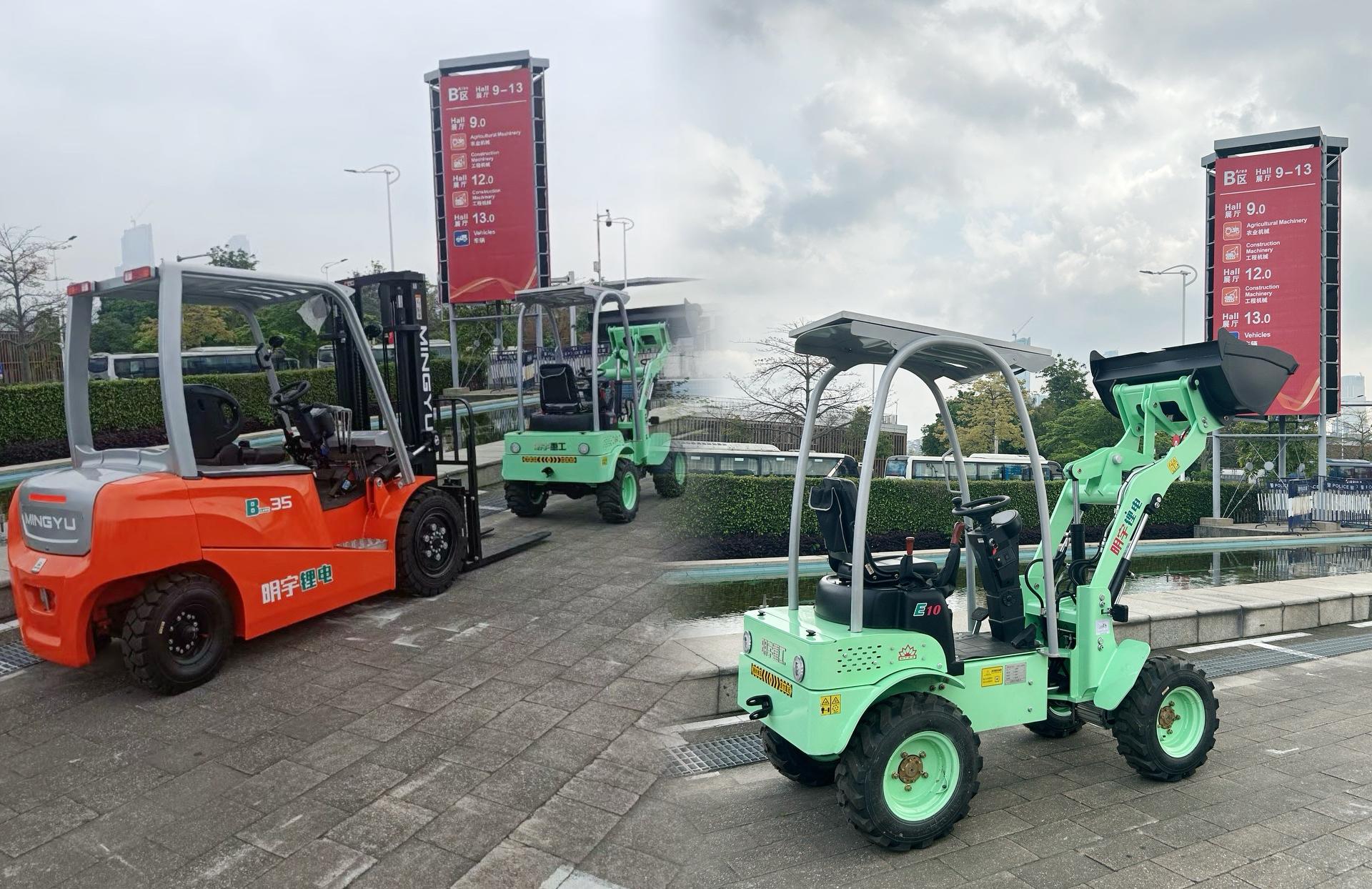 Mingyu Wheel loader and Forkligt at 136th canton fair