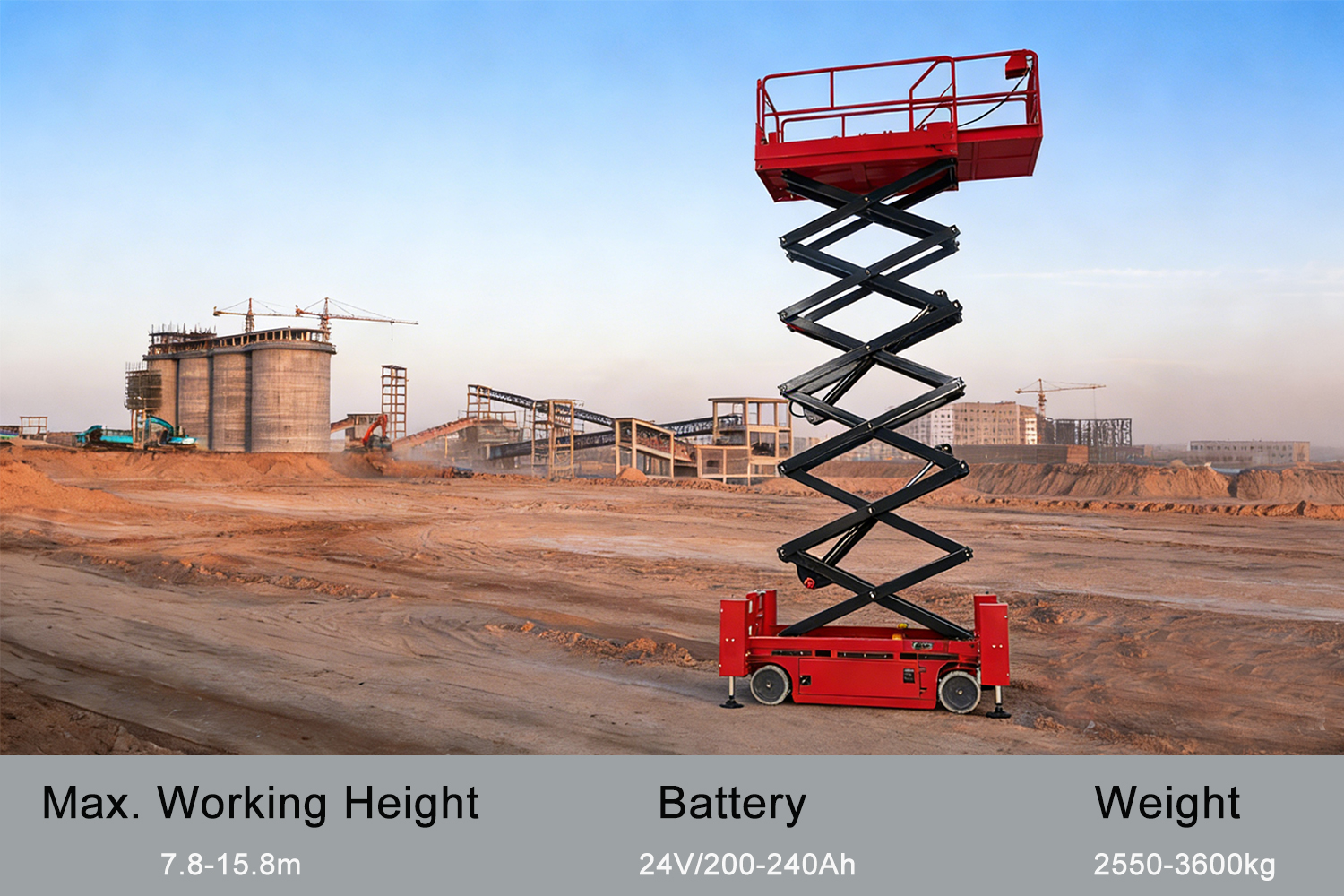 Plataforma tijera MYZG auto-nivelante