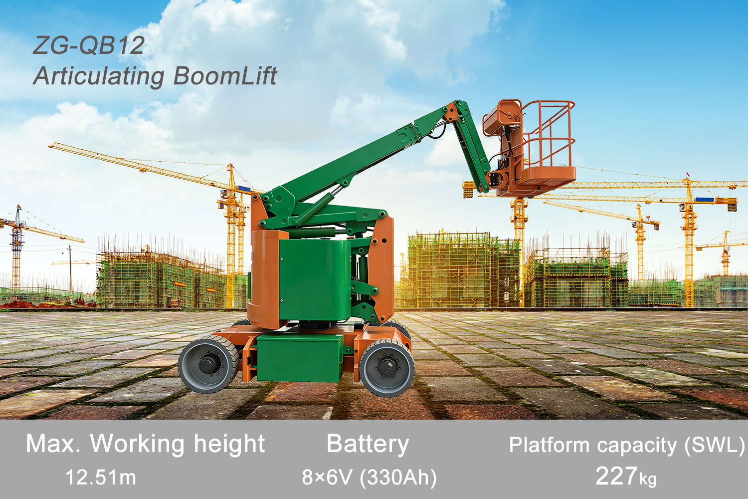 Plataforma articulada eléctrica MYZG ZG-QB12