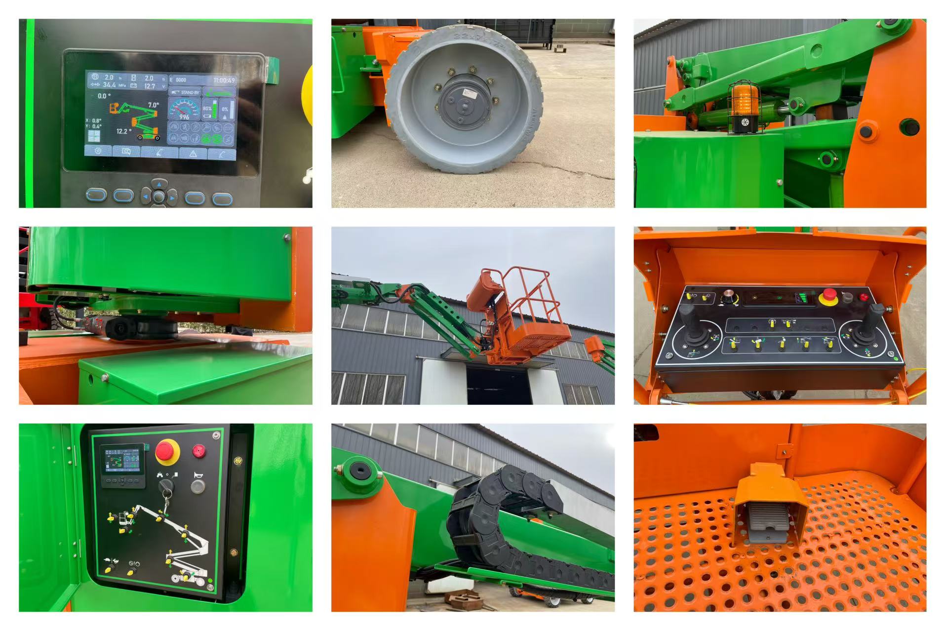 Detalle plataforma articulada