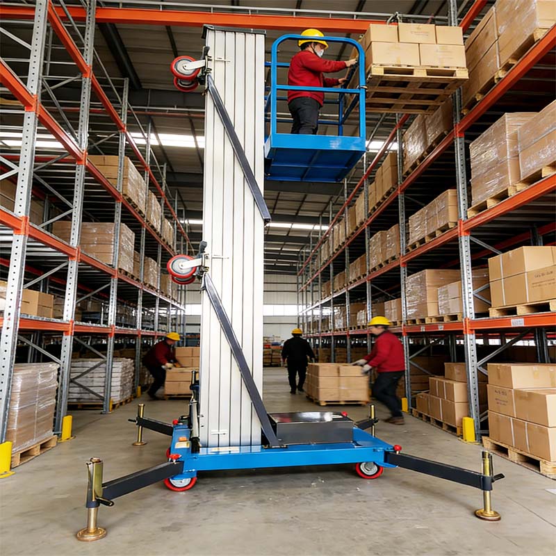 Aplicación elevador aluminio interior