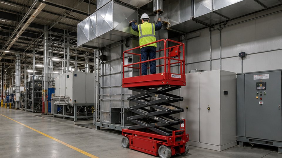 Indoor Lift Platform Case: Warehouse Lighting and Factory Maintenance