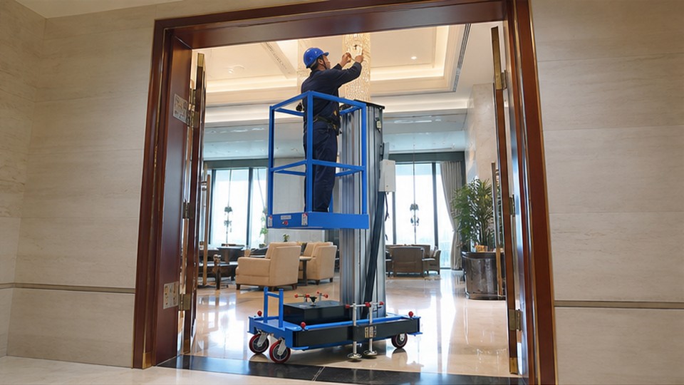 How to Choose a Single-Mast Aluminum Lift for Indoor Maintenance and Doorway Access