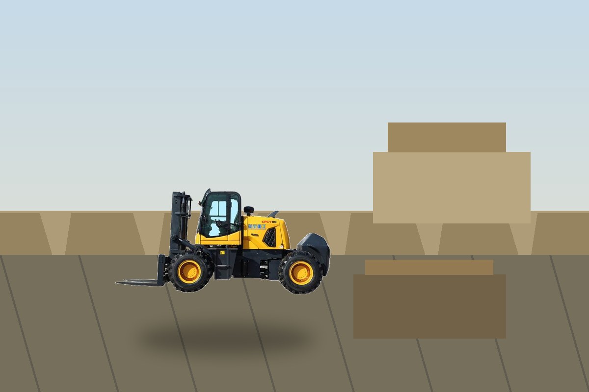 Rough Terrain Forklift Case: Long Forks, Outdoor Pallets and Tight Yard Turns