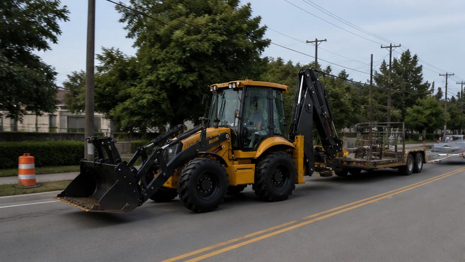 Backhoe Loader Case: Moving Between Municipal Utility Repairs Without Extra Transport