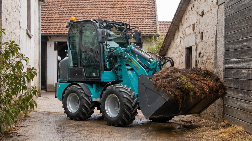 European Compact Loader Case: Articulated Steering in Narrow Multi-Purpose Yards