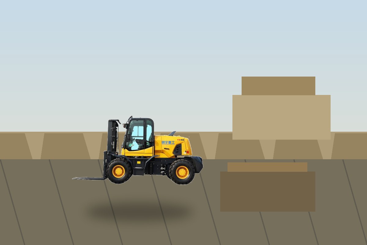 Integrated Off Road Forklift Case: Moving Pallets Across a Muddy Farm Yard