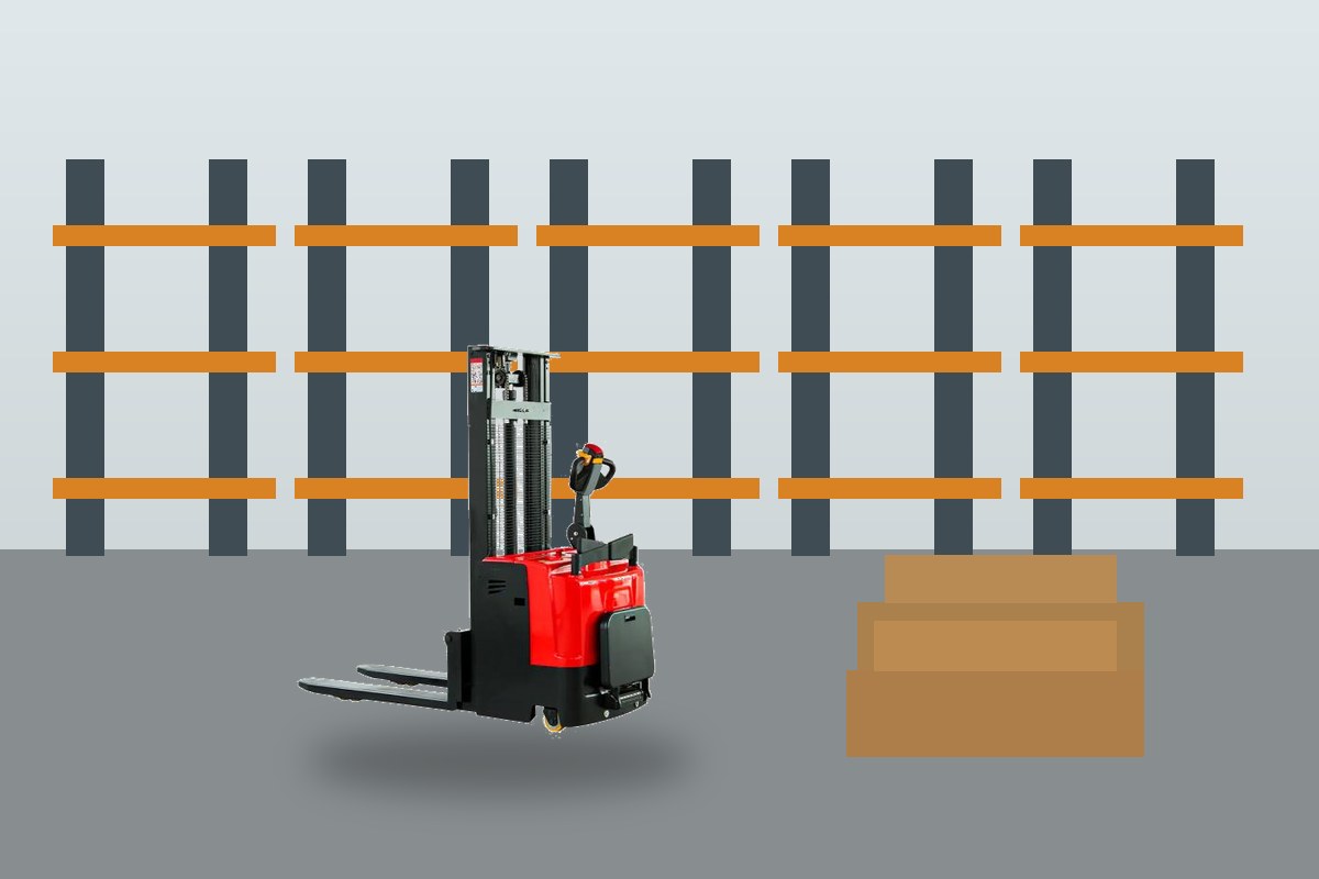 Electric Stacker Case: Reducing Pallet Travel Time in a Narrow Warehouse