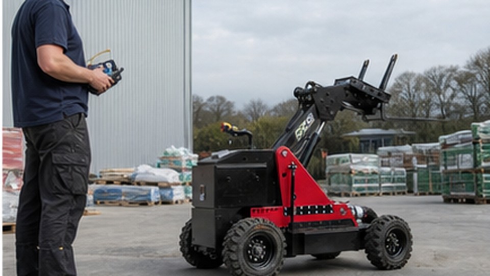 Remote Rough Terrain Forklift Case: Safe Load Recovery After an Emergency Stop
