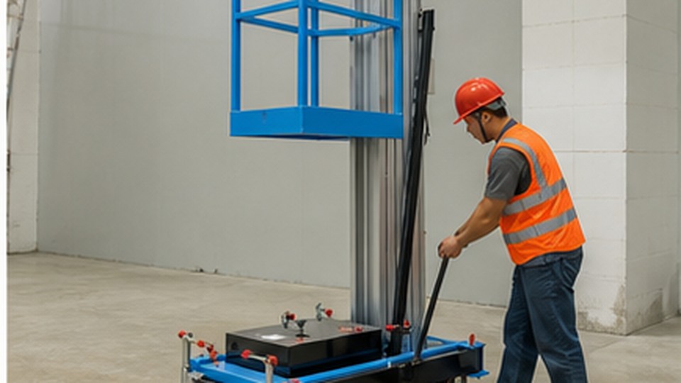 Single-Mast Aluminum Lift Case: Safe Outrigger Setup on Tile and Finished Floors