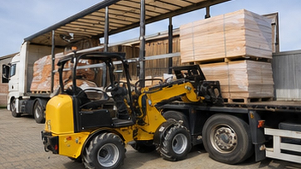 Fork Loader Case: Moving Brick Pallets Across an Uneven Construction Yard