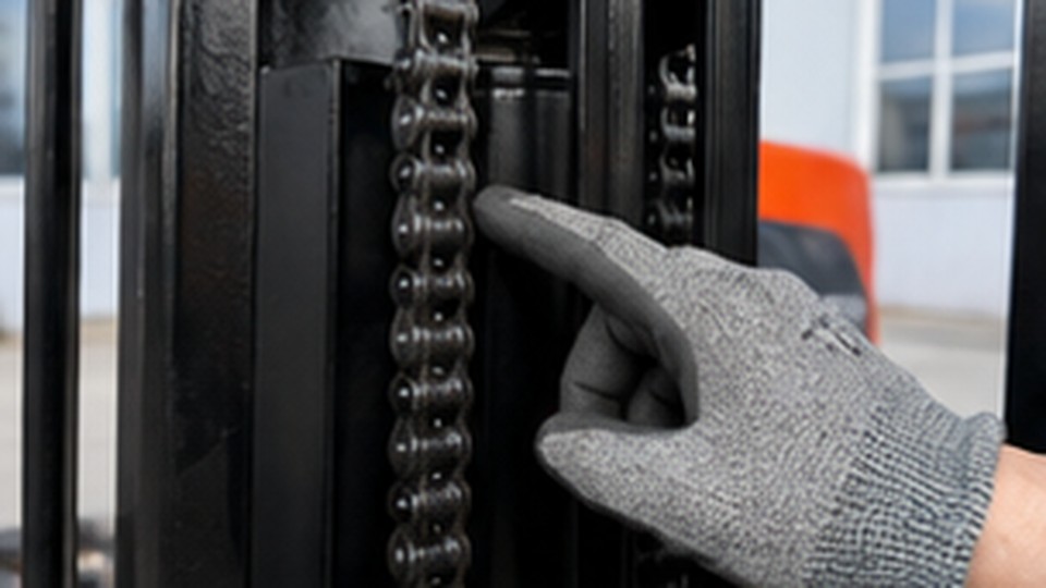 How Do You Check Diesel Forklift Mast Chain Tension and Wear?