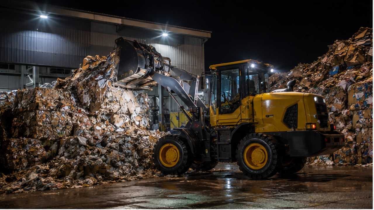Diesel Wheel Loader Night-Shift Case: Reducing Blind Spots and Idle Fuel Use