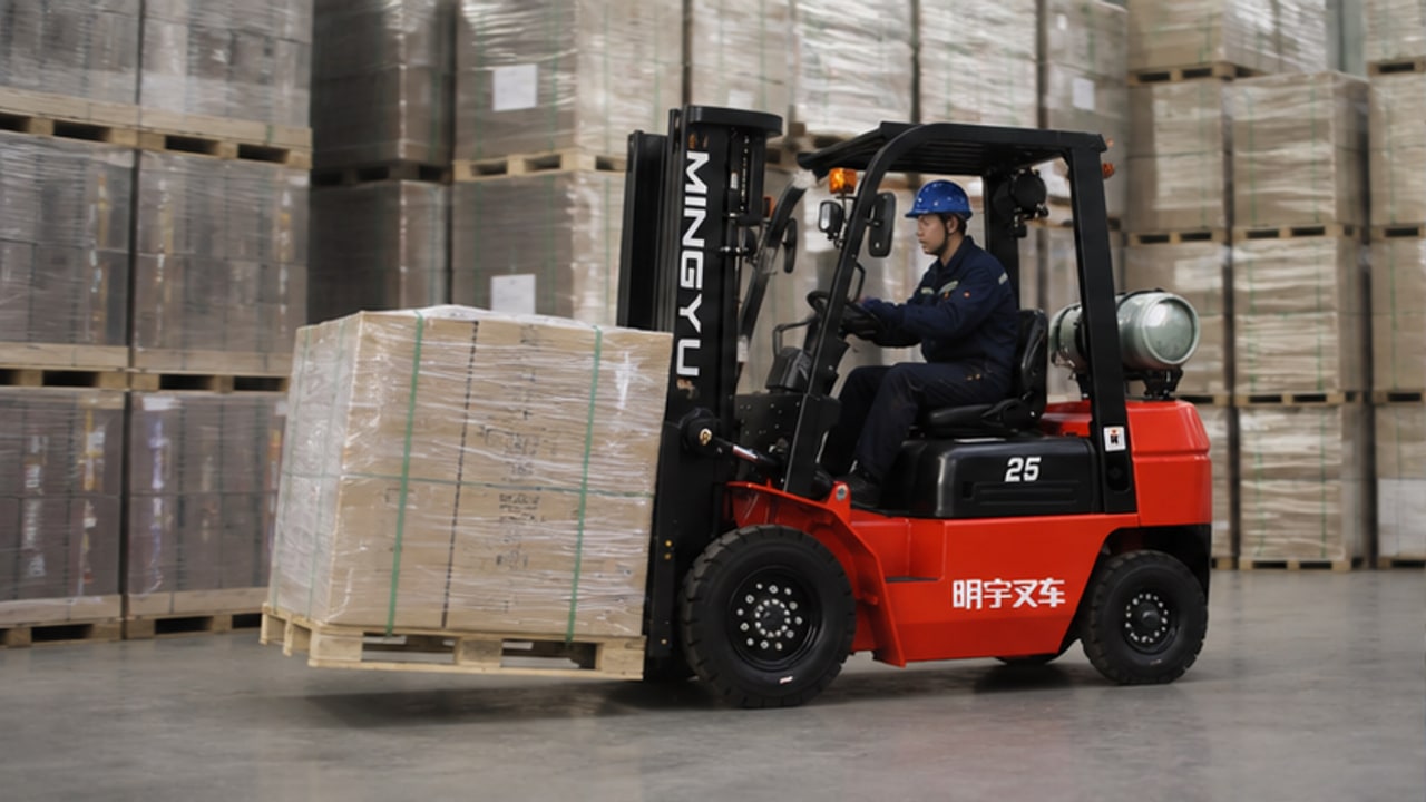 LPG Forklift Case: Reducing Ceramic Tile Damage During Dock Transfer