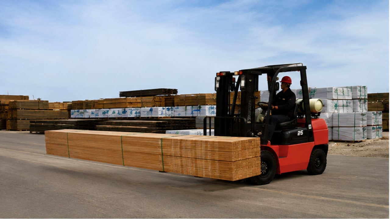 How Should Buyers Configure an LPG Forklift for Timber and Long Loads?