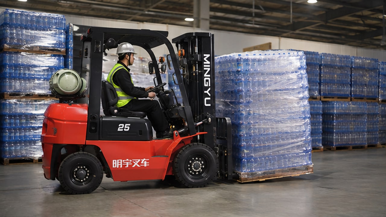 How Can an LPG Forklift Reduce Bottled-Water Pallet Instability?