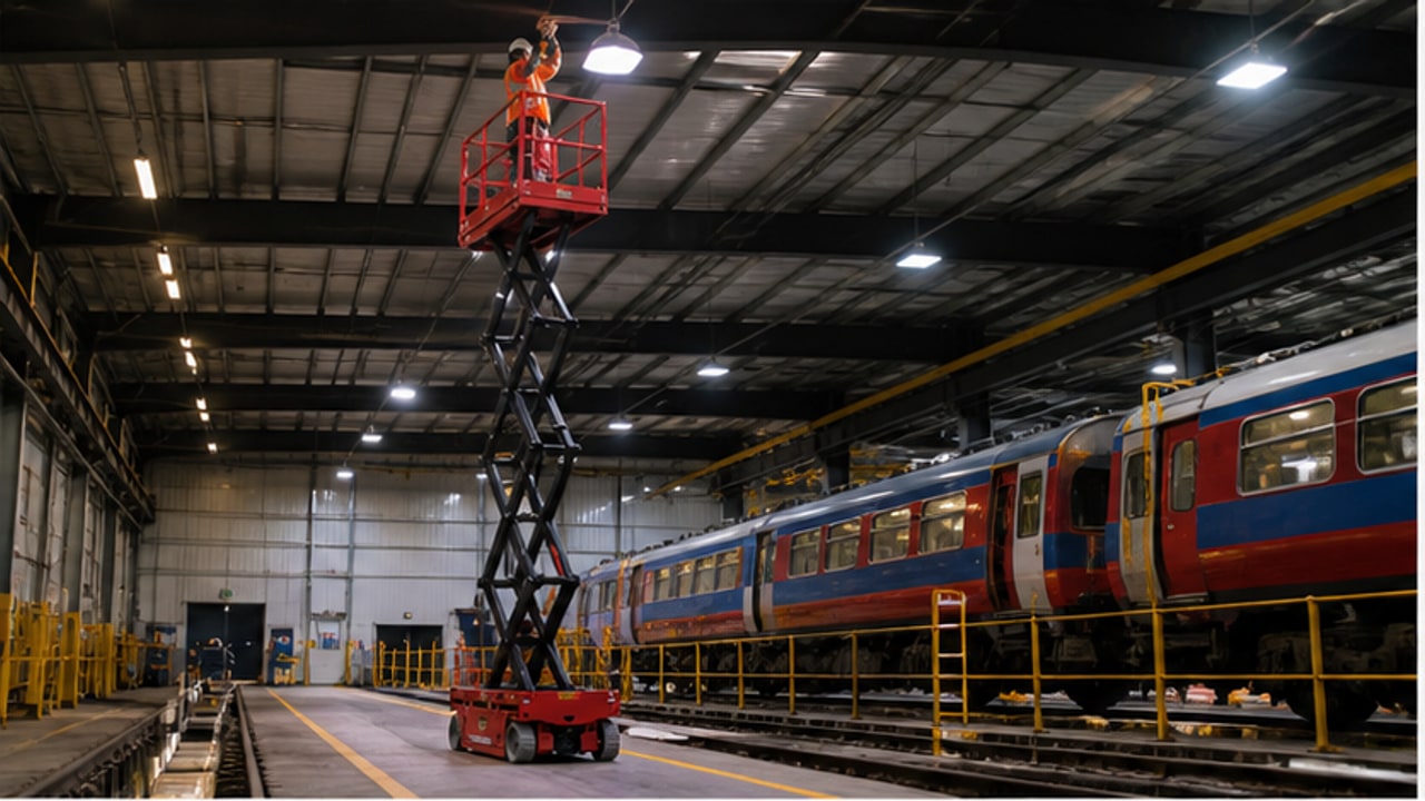 Which Aerial Work Platform Fits Railway Depot Maintenance Bays?