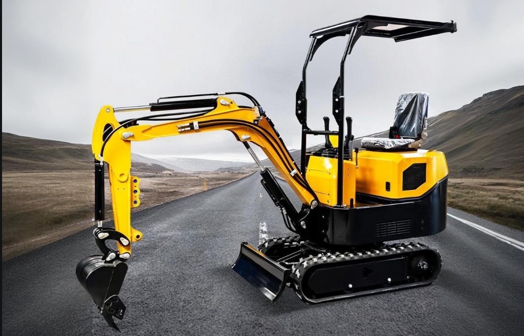 Width of a mini excavator