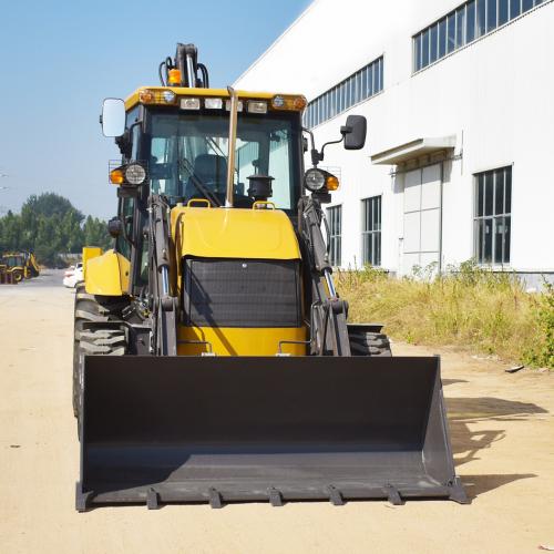 how to raise and lower backhoe