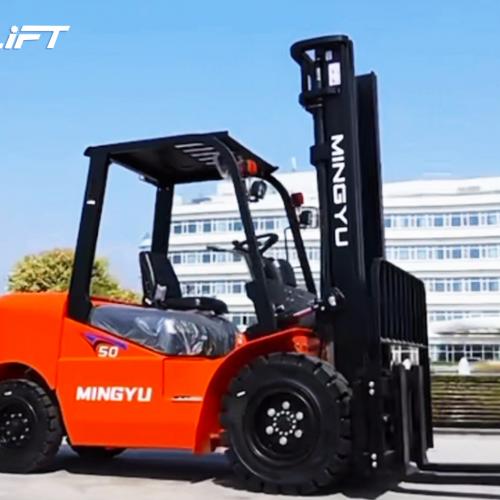 What is the difference between a forklift and an excavator?