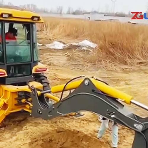 How to use a backhoe on a farm?