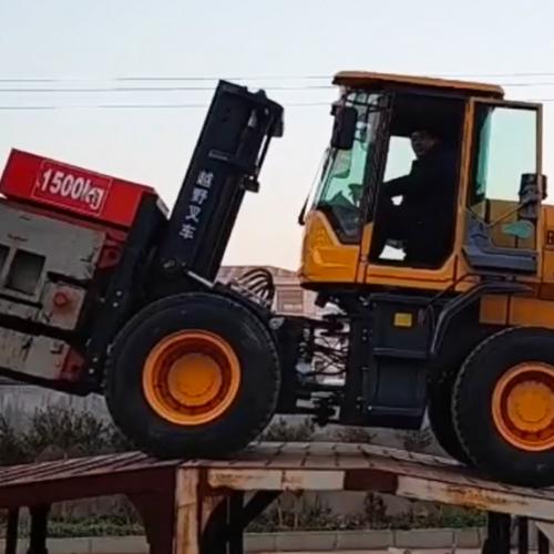 How is an off-road forklift different from a standard forklift?