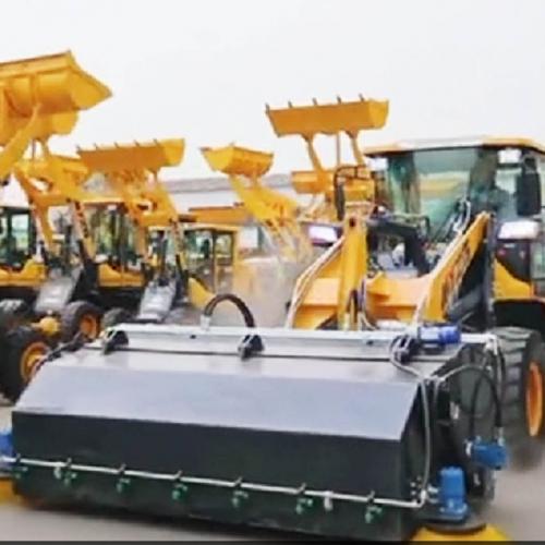 How do you control a wheel loader?