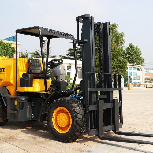 What kind of forklift truck do you use on rough ground?