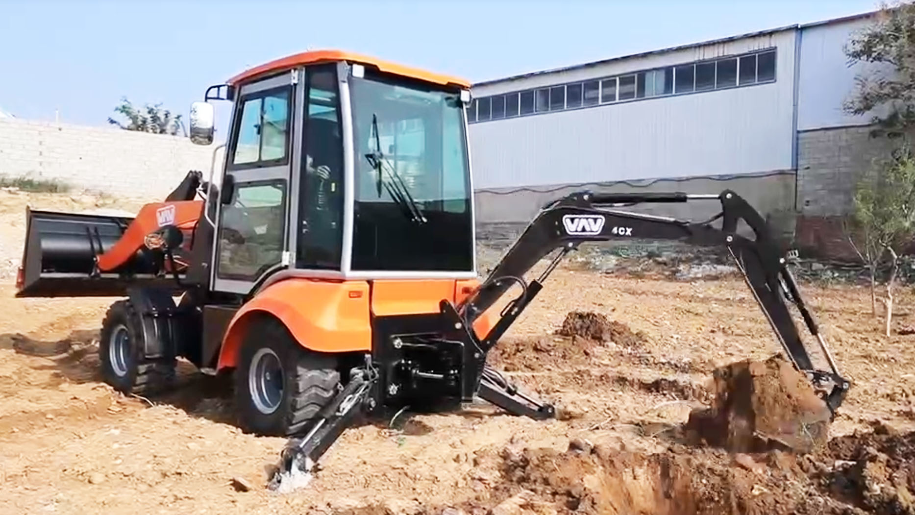 What attachments can you put on a backhoe?