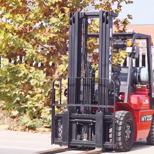 What are the disadvantages or drawbacks of LPG dual-fuel forklifts?