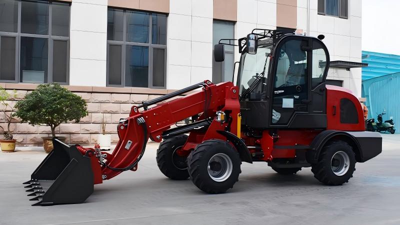 Can a telescopic loader be easily fitted with specialized attachments?