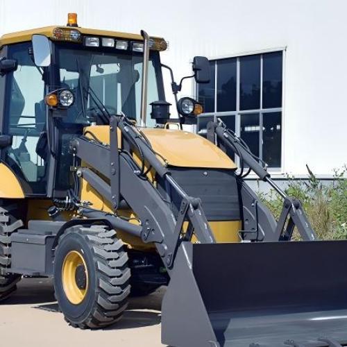 What is the lifting capacity of a backhoe loader?