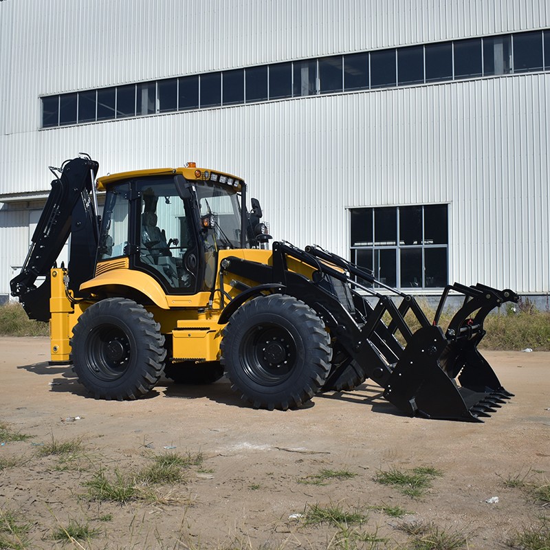 3.8 Ton Backhoe Loader 75KW Yuchai Engine 1.2m³ Bucket 3.8 Ton Backhoe Loader 75KW Yuchai Engine 1.2m³ Bucket