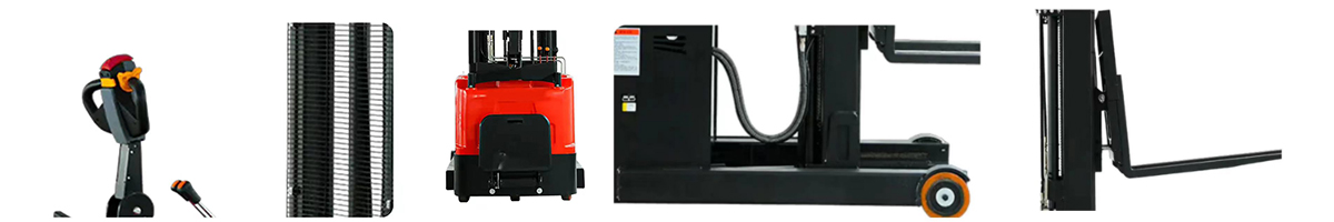 Caso de reach stacker grande para almacenamiento de pallets y carga