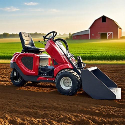 Minicargadora compacta de 500 kg con motor RATO R740D y cuchara de 0,2 m³