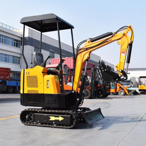 What is the capacity of a JCB excavator's bucket?