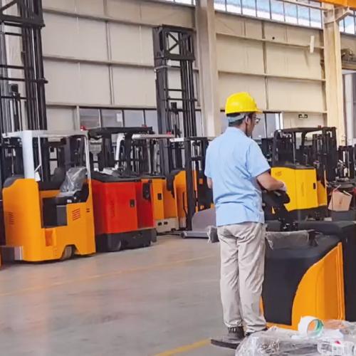 What are the best electric walkie pallet stackers for small warehouses?